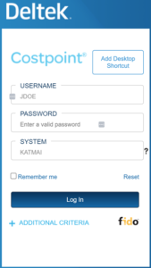 Costpoint Cloud Login